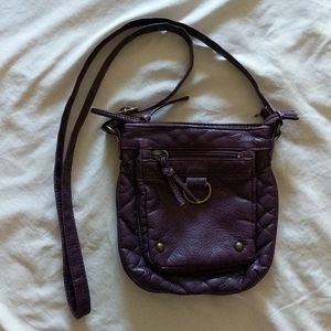 Purple crossbody purse